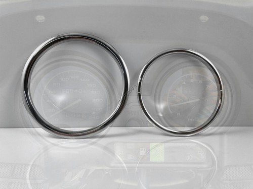 Fits BMW R 1150 RT 2x Poliert Aluminium Tachoringe Tacho Ringe - Picture 4 of 8