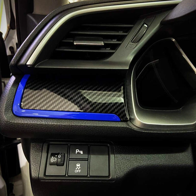 Cubierta decorativa para marco de tablero central para Honda Civic 10th 2016-2021 Foto 4 de 4