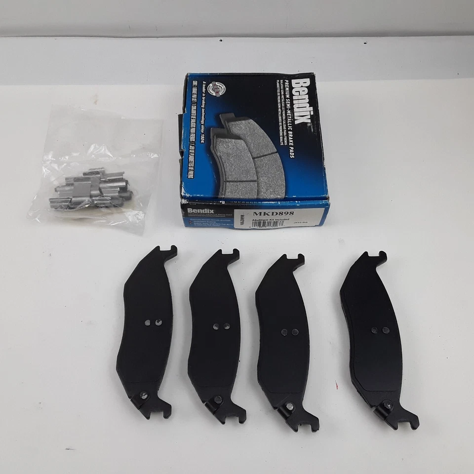 Juego de pastillas de freno de disco semimetálicas Bendix MKD898 Premium para Dodge Ram 1500 2002 Foto 3 de 4