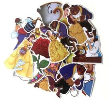 Beauty and The Beast Themed Set of 18 Assorted Stickers Decal Set