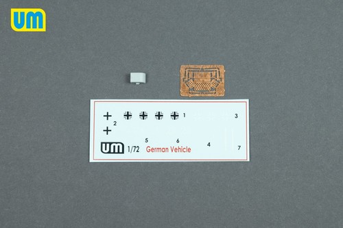 1/72 UM 396 Reconnaissance tank Sd. Kfz140/1-75 plastic model kit - Picture 3 of 5