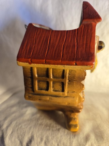 Vintage Ceramic Cuckoo Clock Hanging Wall Planter - Picture 2 of 7