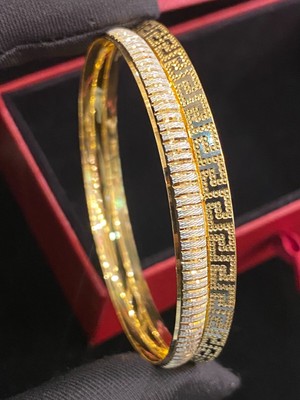 Bracelet Bangor En Or 22K Jaune 18,20 Mm - Fait Main à Dubaï - Poids 17g - Neuf