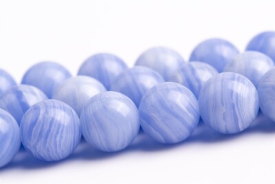 Purple Blue Lace Agate Stone Beads Round Loose Beads 6/8/10MM