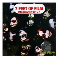 Hydrographic film Day of the Dead Color hydro dipping 7' x 20" hydro dip