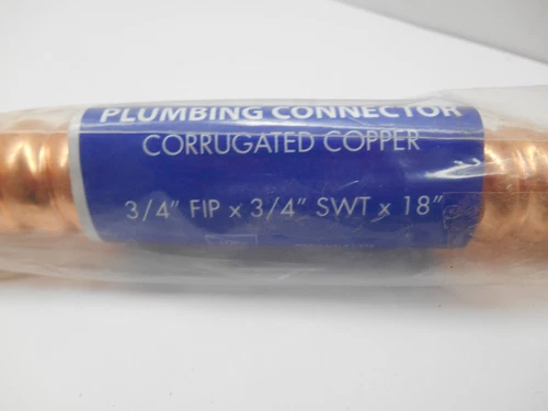 Jones Stephens J35718 CVR 3/4" FIP X 3/4" SWT X 18" Water Heater Connector - Picture 4 of 4