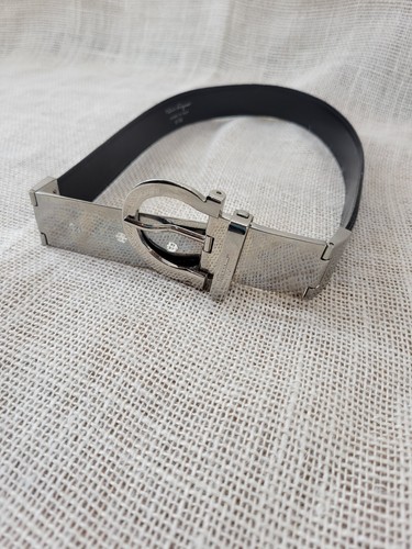 Salvatore Ferragamo Schwarz Ledergürtel Made In Italy 6130 - Bild 1 von 7