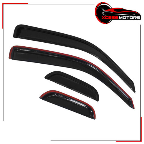 Protector de viseras para ventana lateral de cabina extendida Chevy Colorado GMC Canyon 04-12 4 piezas - Imagen 5 de 6