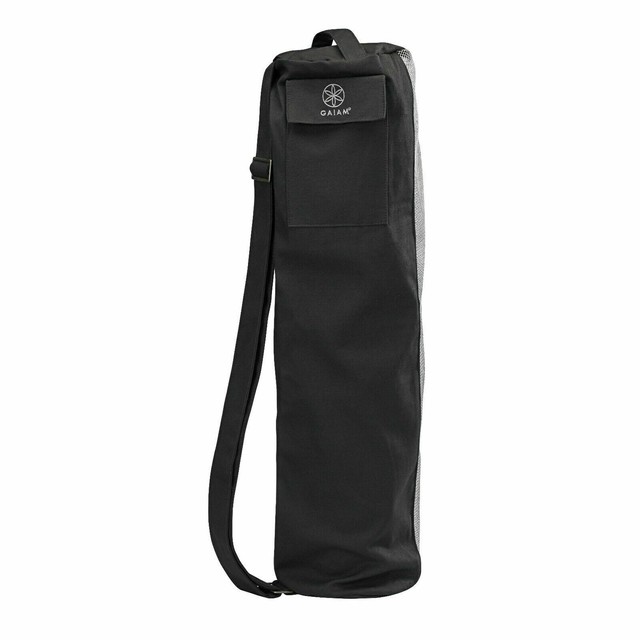 Gaiam Breathable Yoga Mat Bag Fits Mats 26 X72 Color Black For