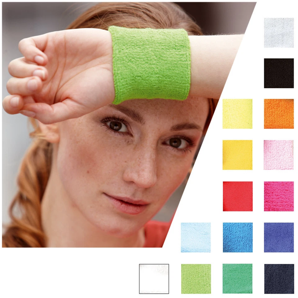 !MB 043 SPORTS Schweissband WRISTBAND ARMBAND SPORT Schweißband 15 Farben
