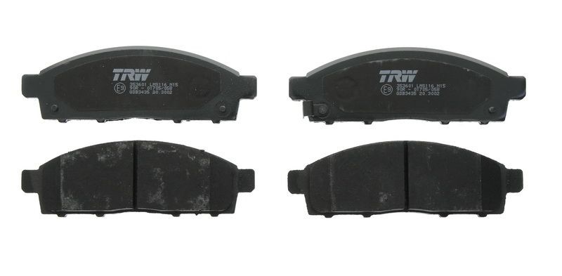 Plaquettes de frein avant TRW Mitsubishi L200 Triton 2.5 freinage à disque 2007-2015