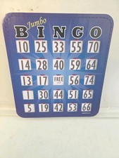 5 Jumbo Bingo Hard Cards Fingertip Transparent Shutter Slide Windows Senior
