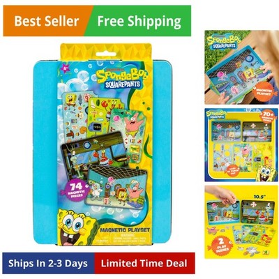 Spongebob Squarepants Magnetic Playset, 74 Magnets