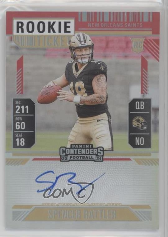2024 Panini Contenders Conference Ticket /75 Spencer Rattler Rookie Auto RC 1t5