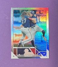 Topps Bo Bichette Vladimir Guerrero Jr. 2023 Series 1 Rainbow Foil #216