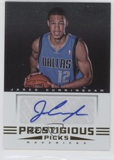 2012-13 Prestige Prestigious Picks Signatures Jared Cunningham #68 Auto g3c