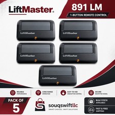 5 Pack 891 LM LiftMaster 1 Button Remote Cont...