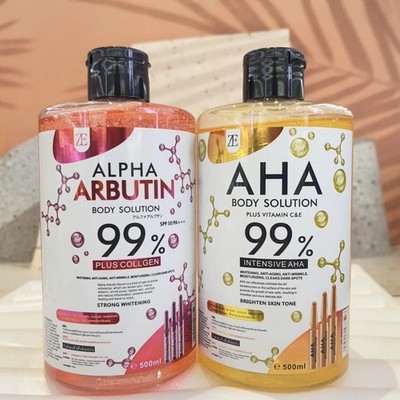 AHA Body Face Serum Wasser Feuchtigkeitsspendend und Glättung Gesichtshaut Arbutin 500ml