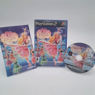 Barbie The 12 Dancing Princesses PS2 PlayStation Multilingual Complete PAL ITA  