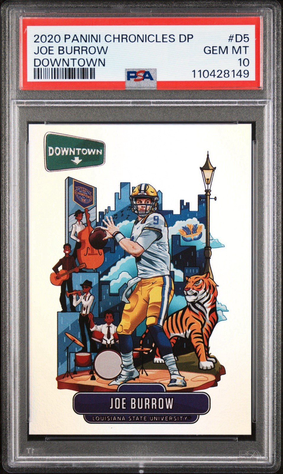 Joe Burrow Panini Chronicles Draft Picks Downtown Collegiate #D5 Base