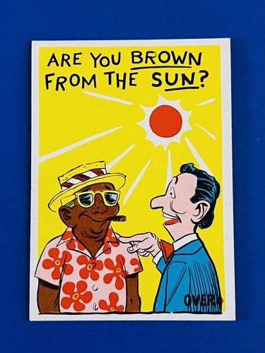 Tarjeta Donruss Idiot 1961 '¿Estás marrón del sol?' Tarjeta #58 - Imagen 1 de 2