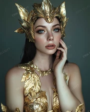 8x10 Art Print Photo - Gorgeous Model Picture Picture Fantasy Girl Blue Eyes