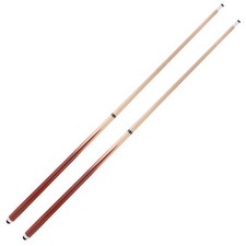 58" 2-Pieces Pool Cue Stick with Coffee Color and 13mm Leather Tip Weight 20O...