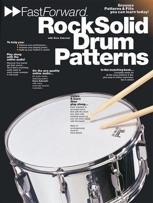 Rock Solid Drum Patterns Fast Forward Lessons Learn to Play Music Book & Audio