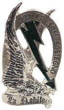 Distintivo 133 Compagnia La Nobile Btg Tolmezzo Alpini Originale Spilla Vintage