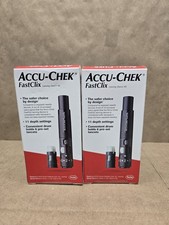 Lot Of 2Accu-Chek FastClix Lancing Device Kit (2 Pack). Exp-2027-PLEASE READ