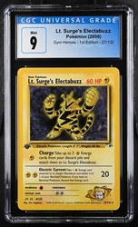 Lt. Surge's Electabuzz 27/132 Gym Heroes 1st Edition Rare