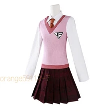 Danganronpa Kaede Akamatsu Cosplay Costumes Skirt Suit Halloween Uniform Set
