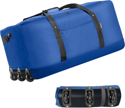Bolsa de viaje 120L plegable con ruedas y correa hombro ligera camping deportes