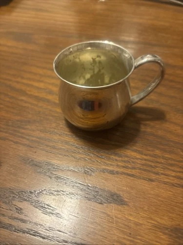 Vintage LUNT Sterling Silver Baby Child Cup #102 No Monogram 1.6oz Loving 46G