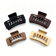 4 PCS 4.1 Inch Large Claw Clips for Thick 1 Count Pack of 4 , Multicolor