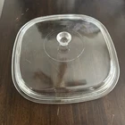 Vtg Pyrex Clear 10" Glass Square Casserole Lid P-10-C-1 Replacement Corningware
