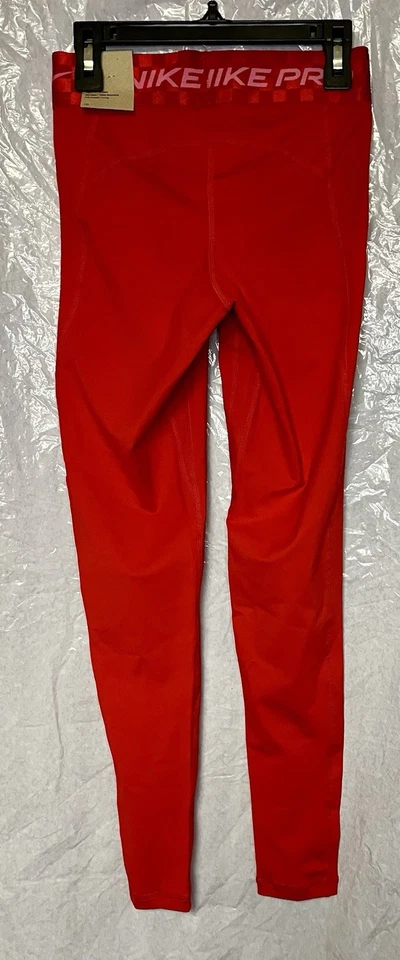 Nike Pro Para Mujer Rojo/Rosa Extra Pequeño Dri-Fit Leggings Gimnasio Entrenamiento Correr Nuevo con Etiquetas Foto 2 de 4