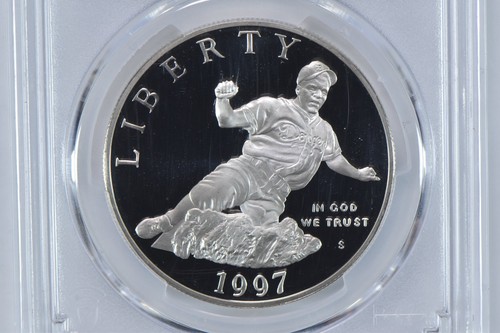 1997-S Jackie Robinson Commemorative Dollar PR69 DCAM PCGS Blue Label *8701 - Picture 3 of 5