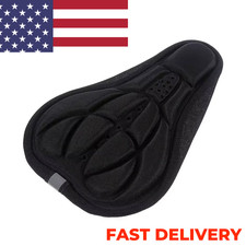 Bike Saddle Seat Cover 3D Gel Padded Soft Cushion Breathable Comfort MTB Bicycle