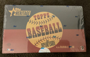 2002 Topps Heritage Baseball 24 Pack Factory Sealed Box