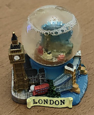 PALLA VETRO NEVE LONDON SOUVENIR LONDRA COLLEZIONE MINI 7X6 CM COME NUOVA