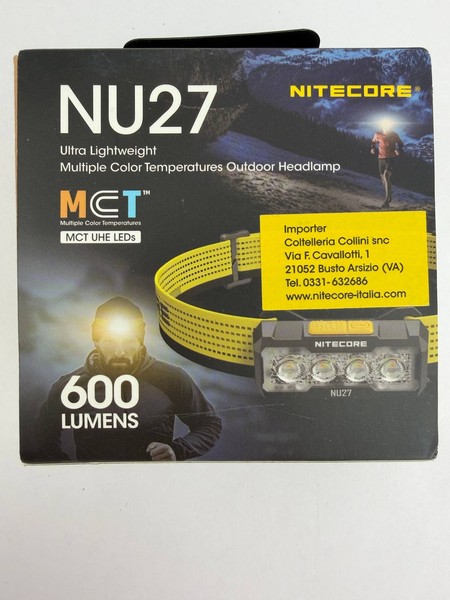 Nitecore Stirnlampe NU27 Outdoor Headlamp Ultraleicht IP66 600 Lumen Schwarz-image