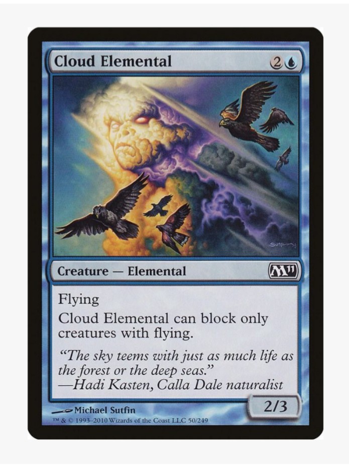 Cloud Elemental | MTG | Magic 2011 (M11) | Block |Flying | LP