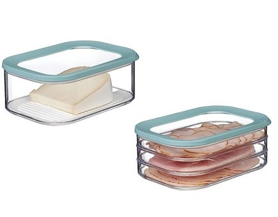 Mepal Modula Käse- und Wurstdosen-Set Nordic Green luftdicht spülmaschinenfest