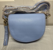 Milly Woman s Saddle Crossbody Bag Light Blue...