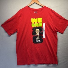 FIFA World Cup Official T-shirt 2026 Logo Red Men’s Adult XL NEW WITH TAGS