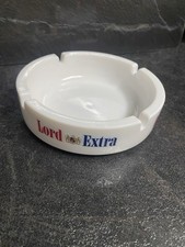 Werbe Aschenbecher Lord Extra Weiß Ashtray Ascher  (wie Neu)