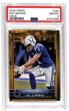 2015 Topps #282 Pat McAfee Gold Parallel /2015 Rookie Psa 8