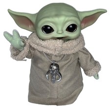 Star Wars The Child Baby Yoda Toy Plush With Necklace Mandalorian Excellent Cond