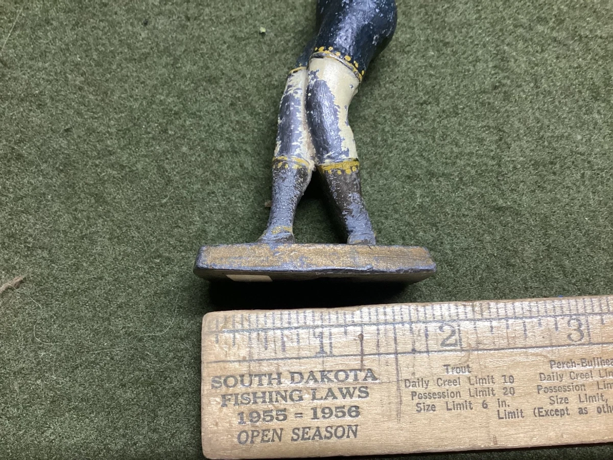 Antique cast iron 1920s flapper girl art deco